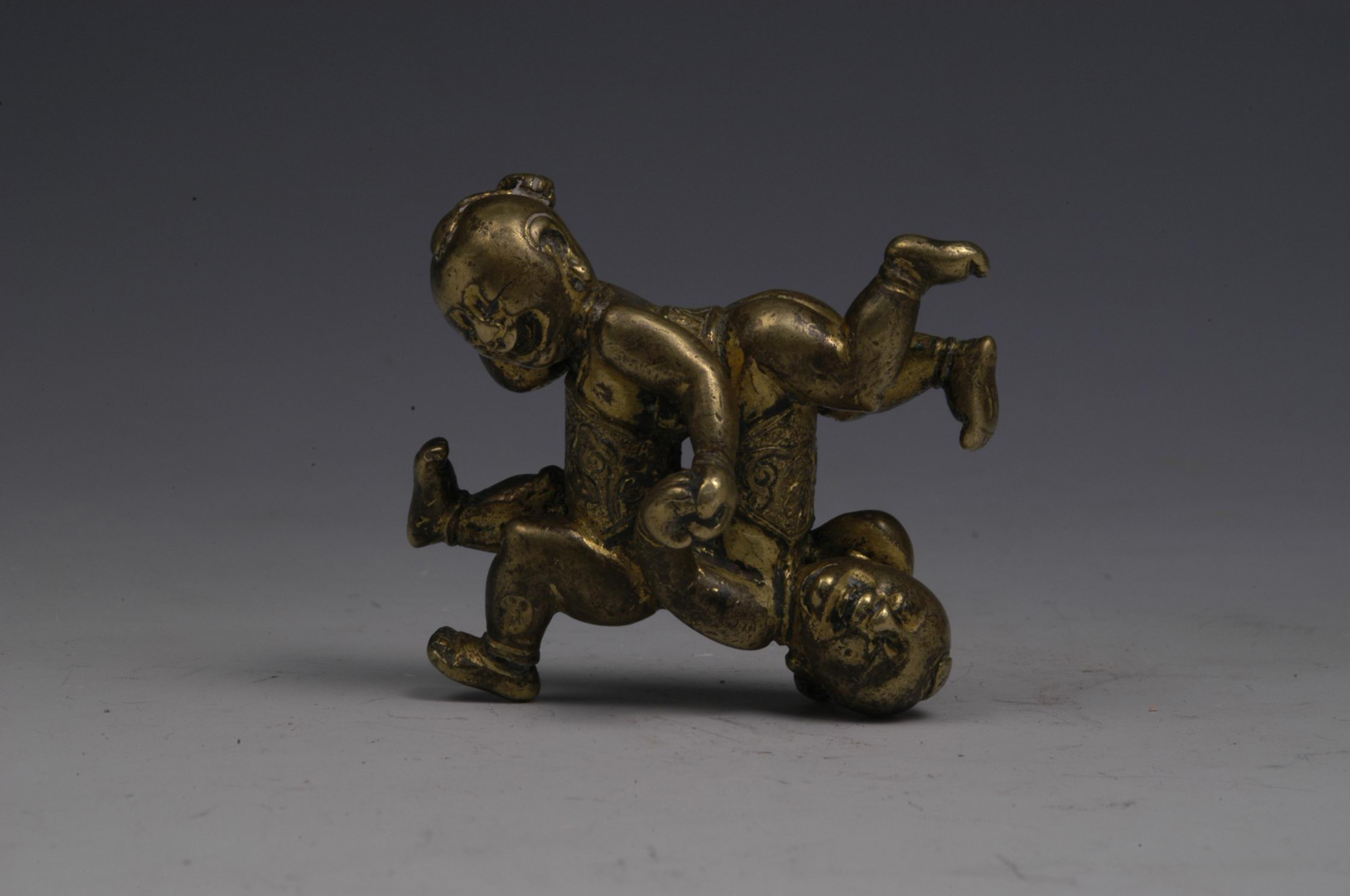 明代铜四喜娃娃